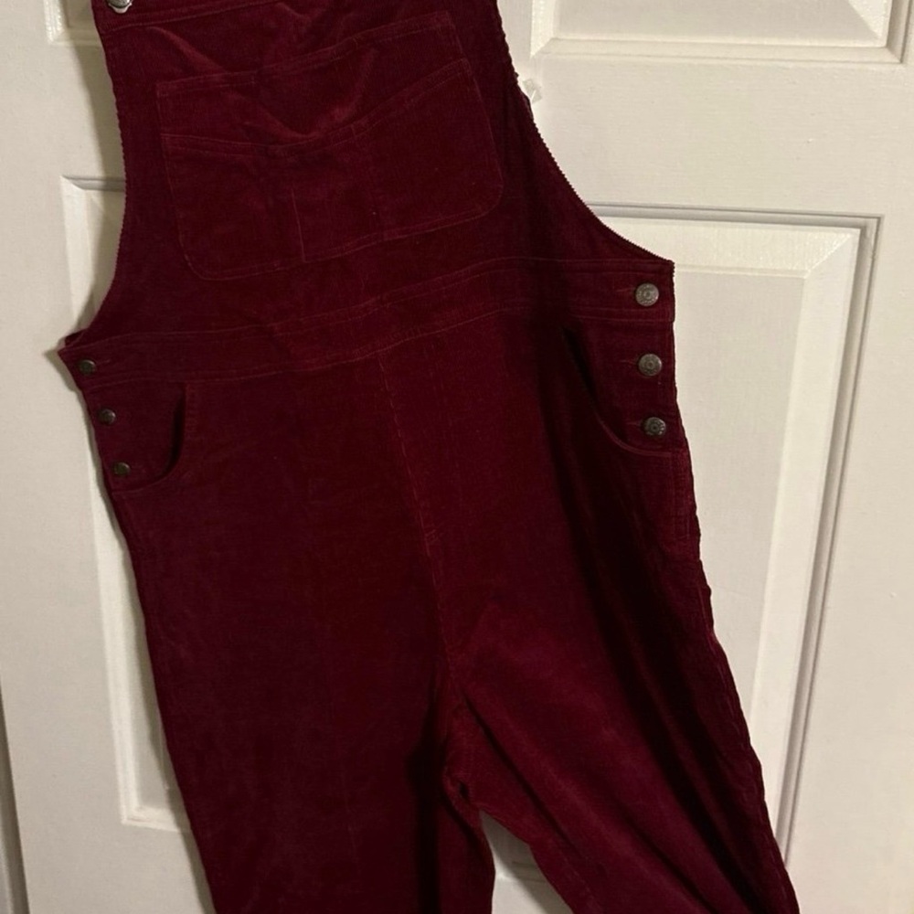 NorthStyle Deep Red Corduroy Overalls